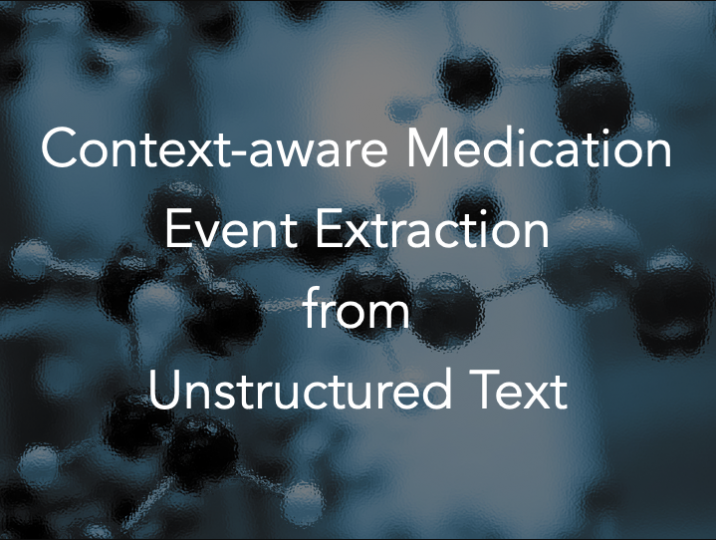 Context-aware Medication Event Extraction from Unstructured Text